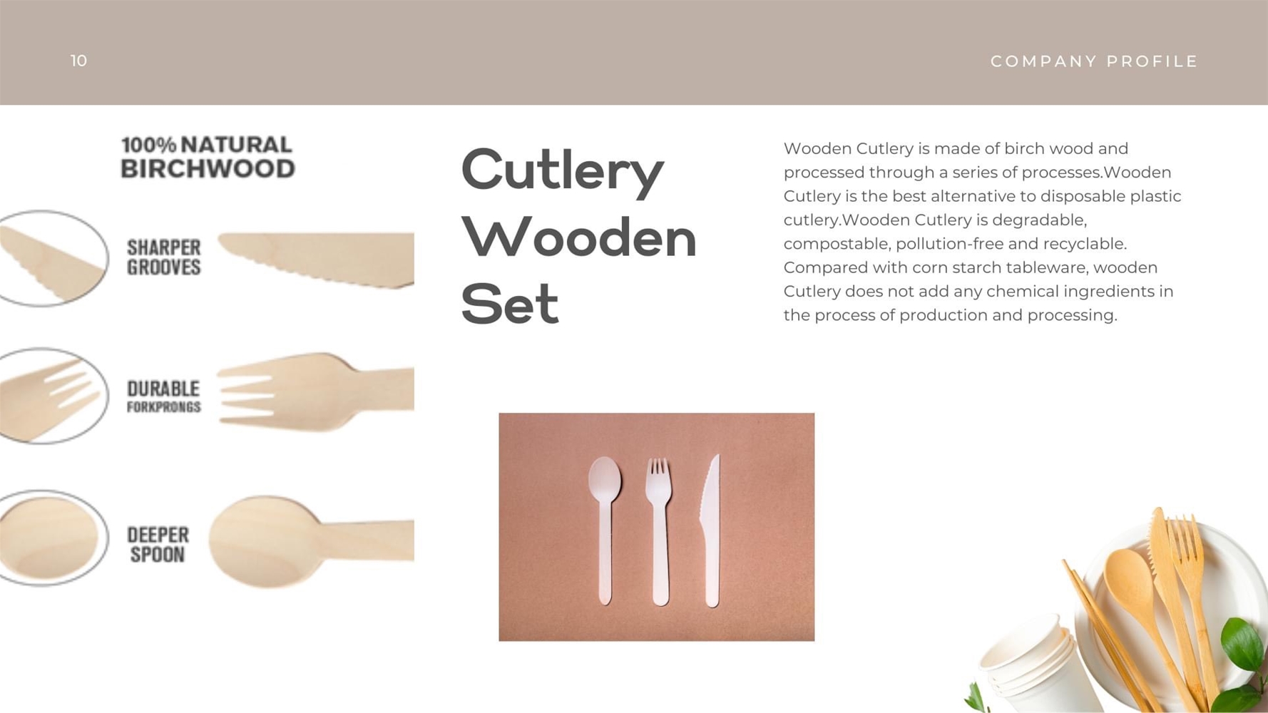 Cutlery Wooden Set
